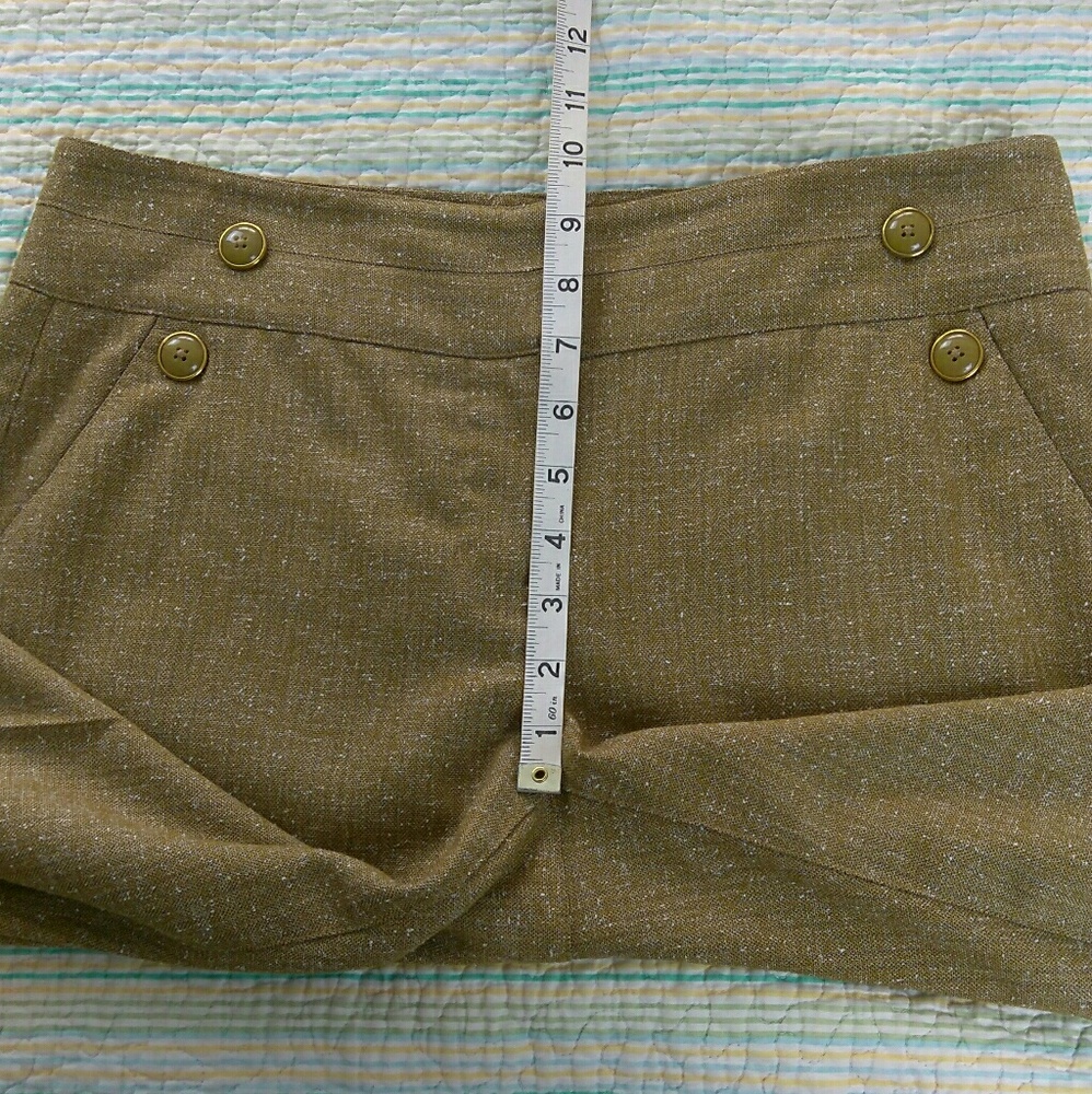 CAbi Sz 6 Tan Brown Tweed Trouser Sailor Pants - Picture 4 of 8